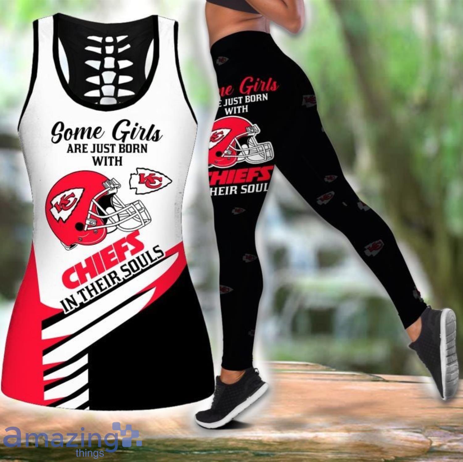 Combo Kansas City Chiefs Hello Kitty Hollow Tanktop Leggings Set V1641 in  2023