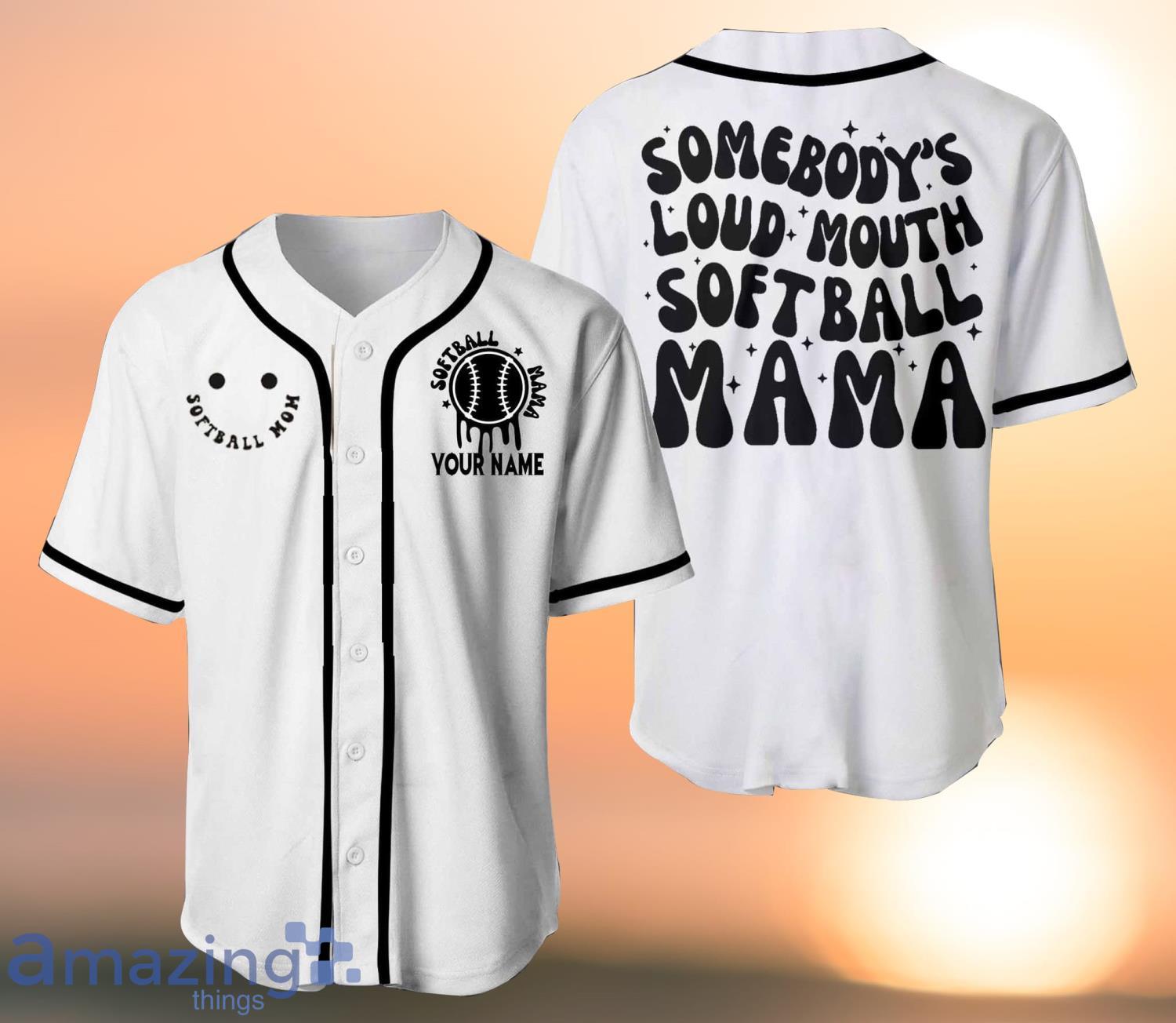 Custom Short-Sleeve Button-Down Baseball/Softball Jersey (Unisex, Adult  Sizes) - Add Your Team, Name, Number 