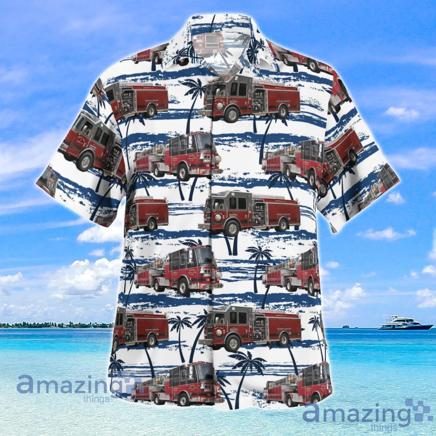 Somerville New Jersey Somerville Fire Department Aloha Summer Gift Hawaiian Shirt image Somerville New Jersey Somerville Fire Department Aloha Summer Gift Hawaiian Shirt Product Photo 2