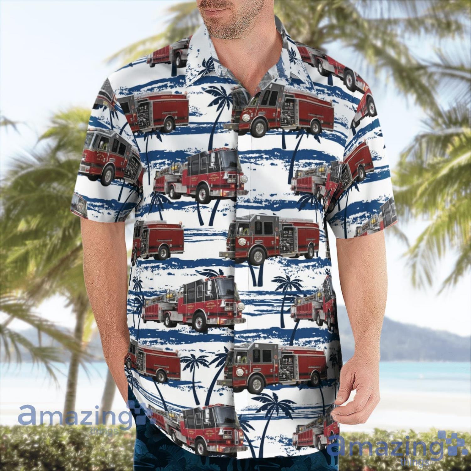 Somerville New Jersey Somerville Fire Department Aloha Summer Gift Hawaiian Shirt image Somerville New Jersey Somerville Fire Department Aloha Summer Gift Hawaiian Shirt Product Photo 3
