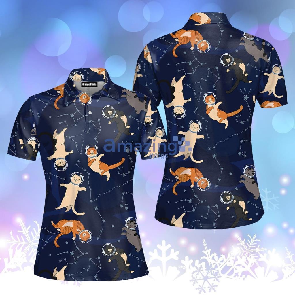 Space Cats Polo Shirt  For Women - Space Cats Polo Shirt  For Women  PO5540