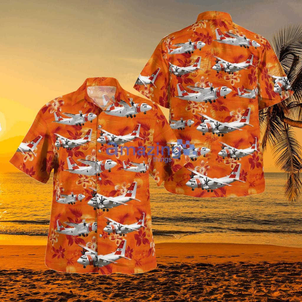 Spartan Aloha Tropical Hawaiian Shirt - BBTT0404BG12 USCG HC-27J Spartan Hawaiian Shirt