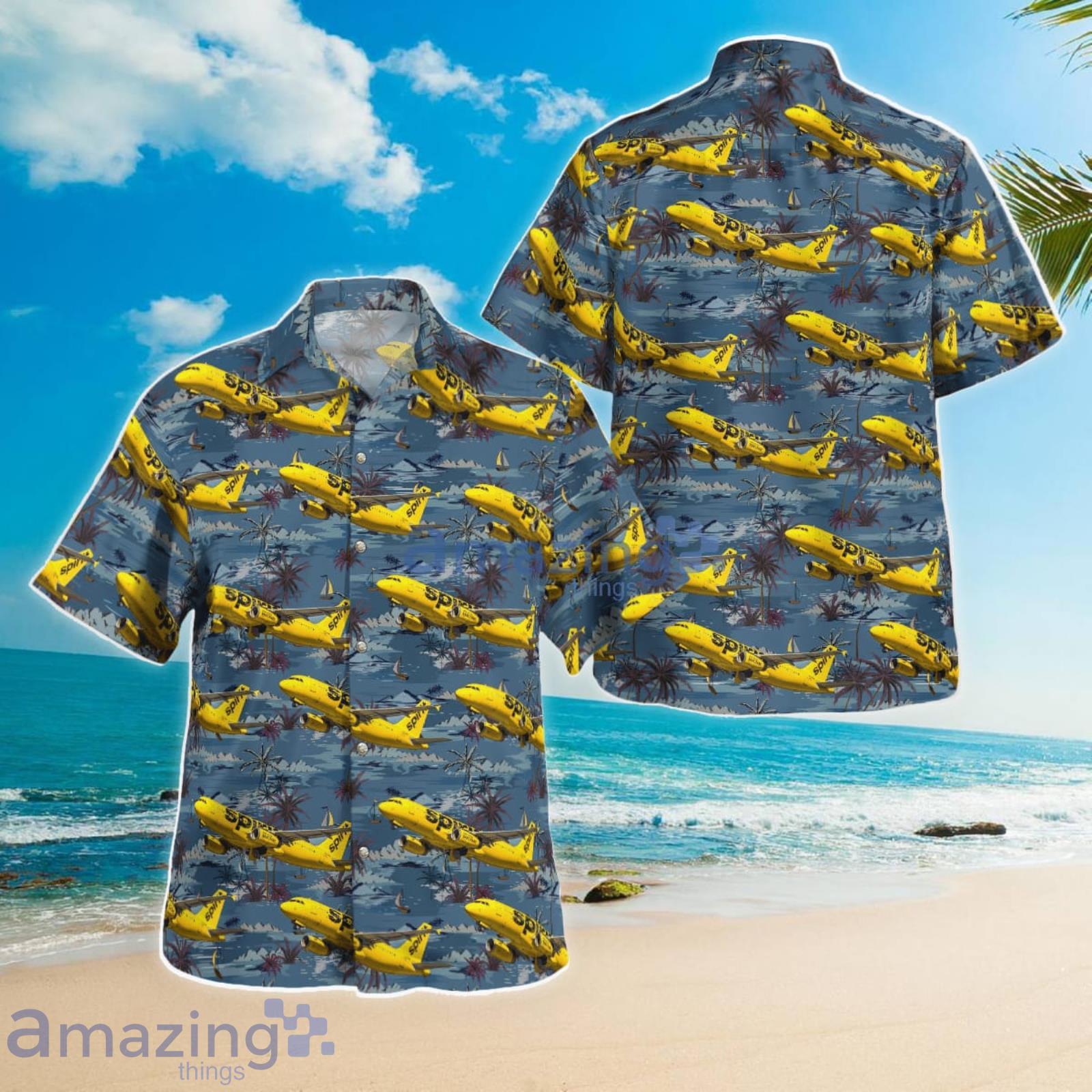 Spirit Airlines Airbus A320-232 Summer Gift Hawaiian Shirt Product Photo 1