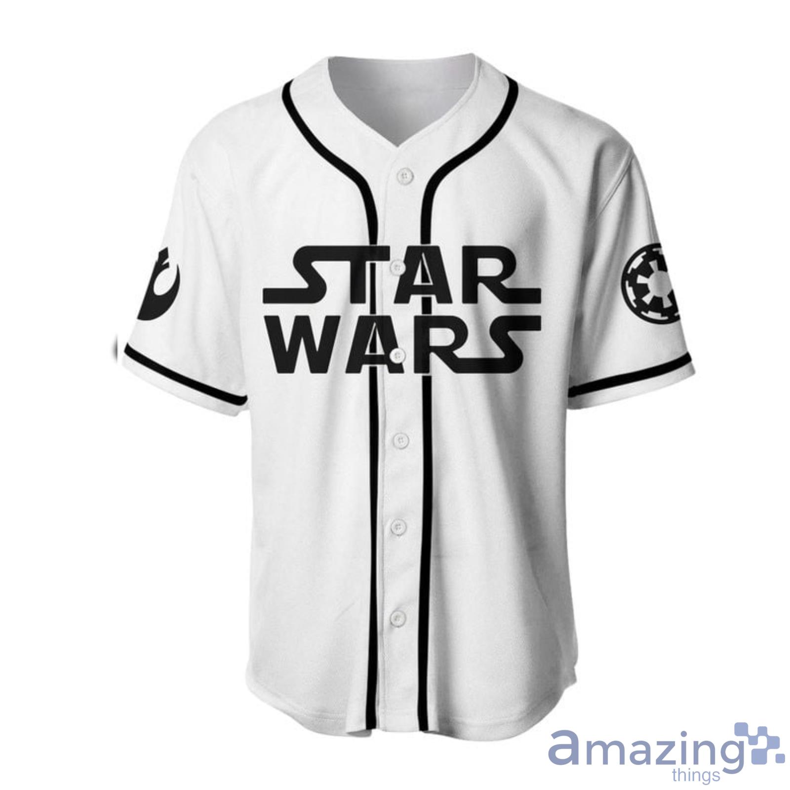Star Wars Choose Wisely LogoWhite All Over Print Baseball Jersey