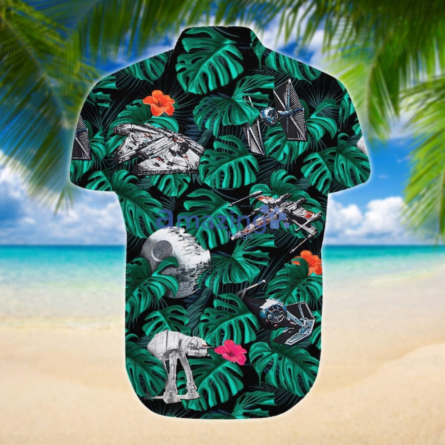 Star Wars Tropical Leaf Star Wars Aloha Hawaiian Shirt Product Photo 1