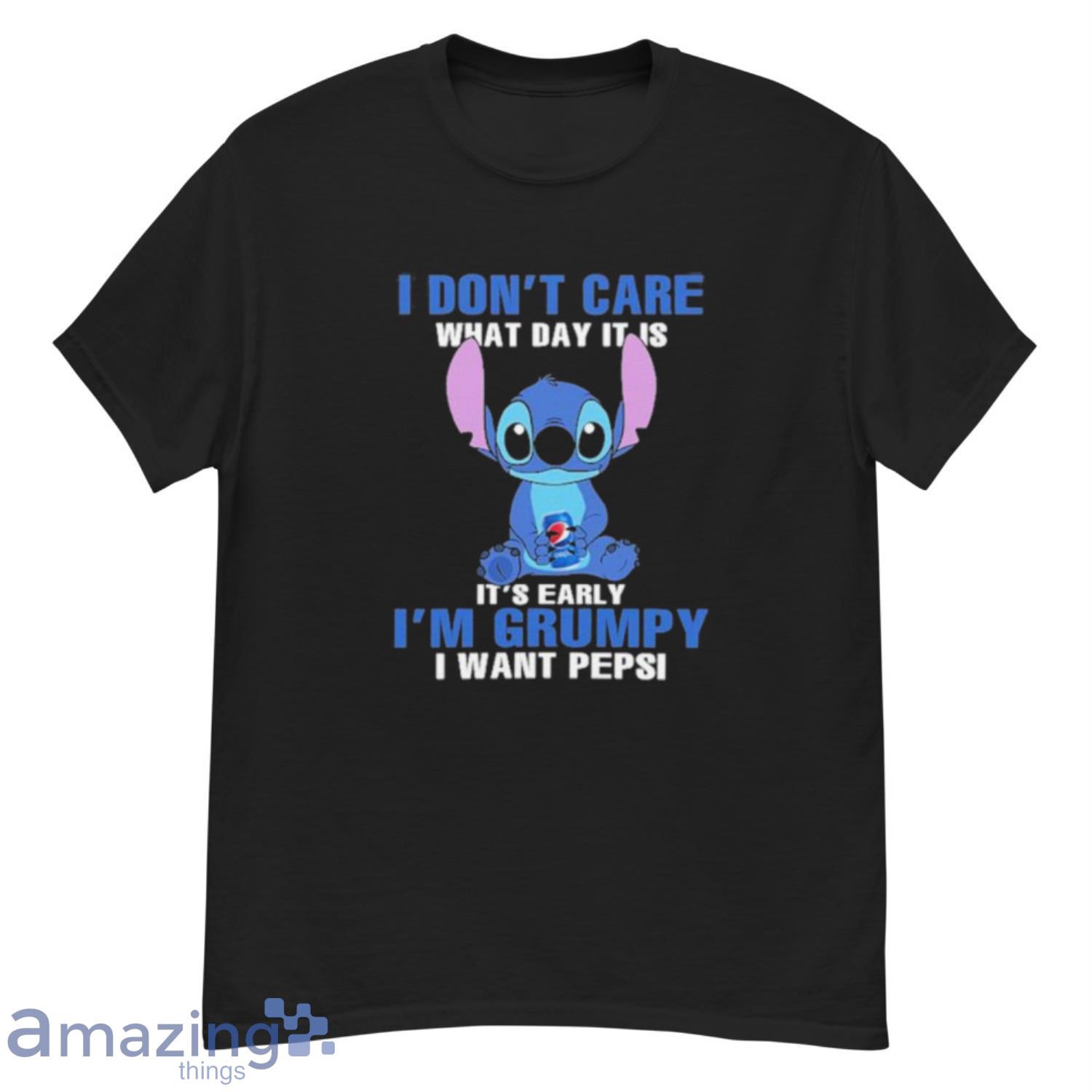 Stitch I Don’t Care What Day It Is It’s Early I’m Grumpy I Want Pepsi Shirt - G500 Men’s Classic T-Shirt