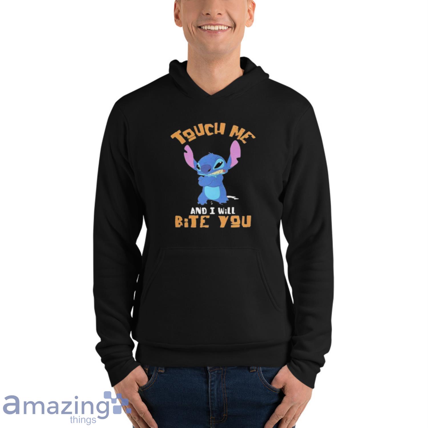 Stitch Touch Me And I Will Bite You Shirt image Stitch Touch Me And I Will Bite You Shirt - Unisex Fleece Pullover Hoodie