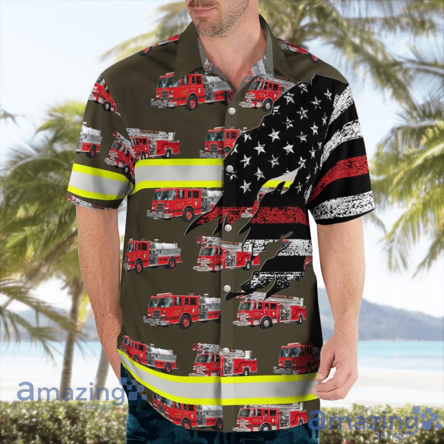 Stockholm New Jersey Hardyston Township Fire Department Aloha Summer Gift Hawaiian Shirt image Stockholm New Jersey Hardyston Township Fire Department Aloha Summer Gift Hawaiian Shirt Product Photo 3
