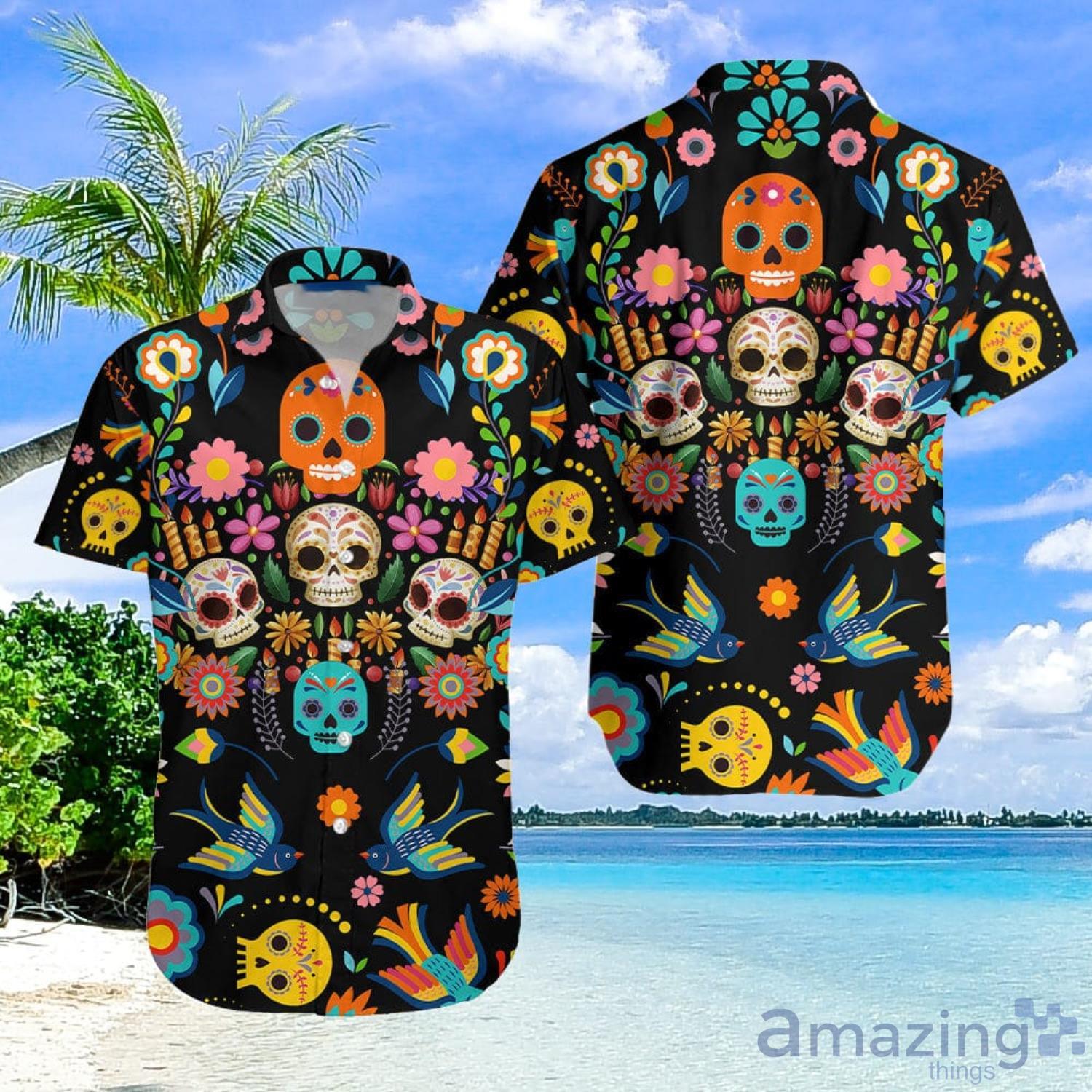 Sugar Skull Aloha Hawaiian Shirt Summer Gift For Men And Women Product Photo 1