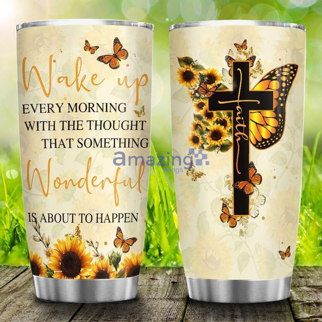 Tumbler Inspirational Sunflower Stainless Steel 20 oz