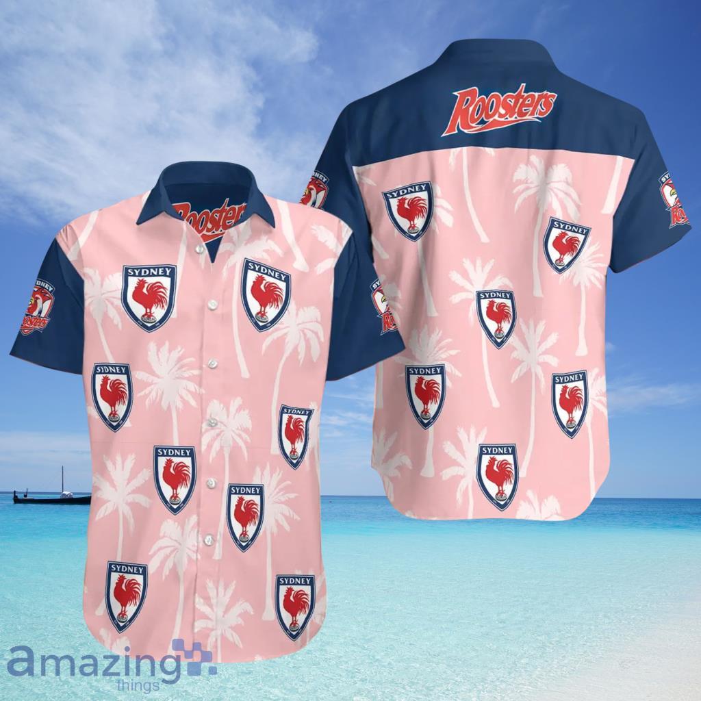 Sydney Roosters Summer Tropical Hawaiian Shirt - Sydney Roosters Summer Tropical Hawaiian Shirt