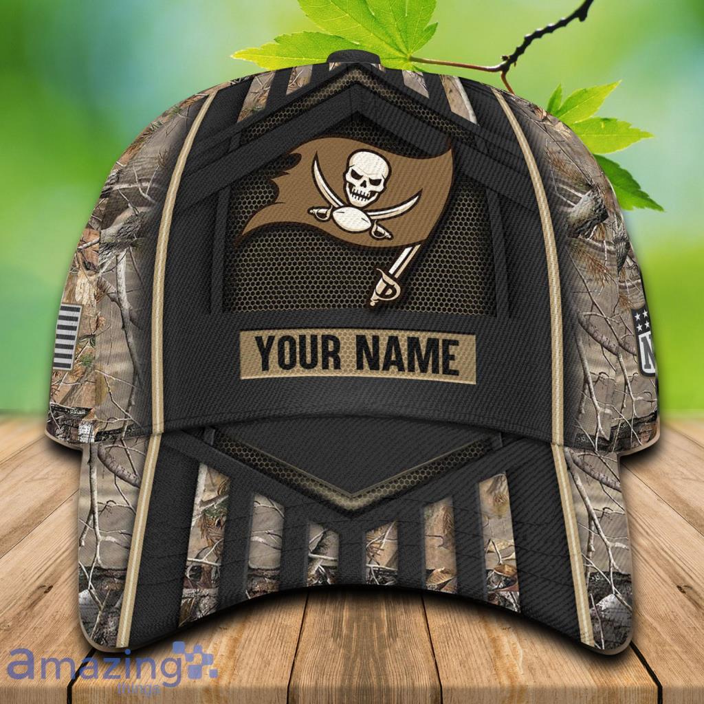 NFL Tampa Bay Buccaneers Skull And Logo Symbol Printed 3D Cap - Banantees