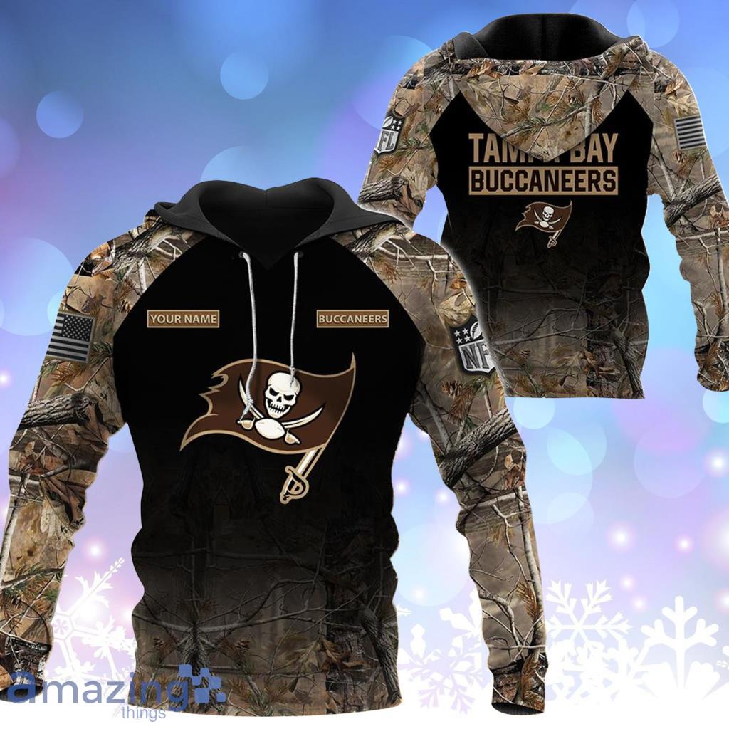 Tampa Bay Buccaneers NFL Personalized Your Name Hunting Hoodie 3D All Over Print - Tampa Bay Buccaneers NFL Personalized Your Name Hunting Hoodie 3D All Over Print