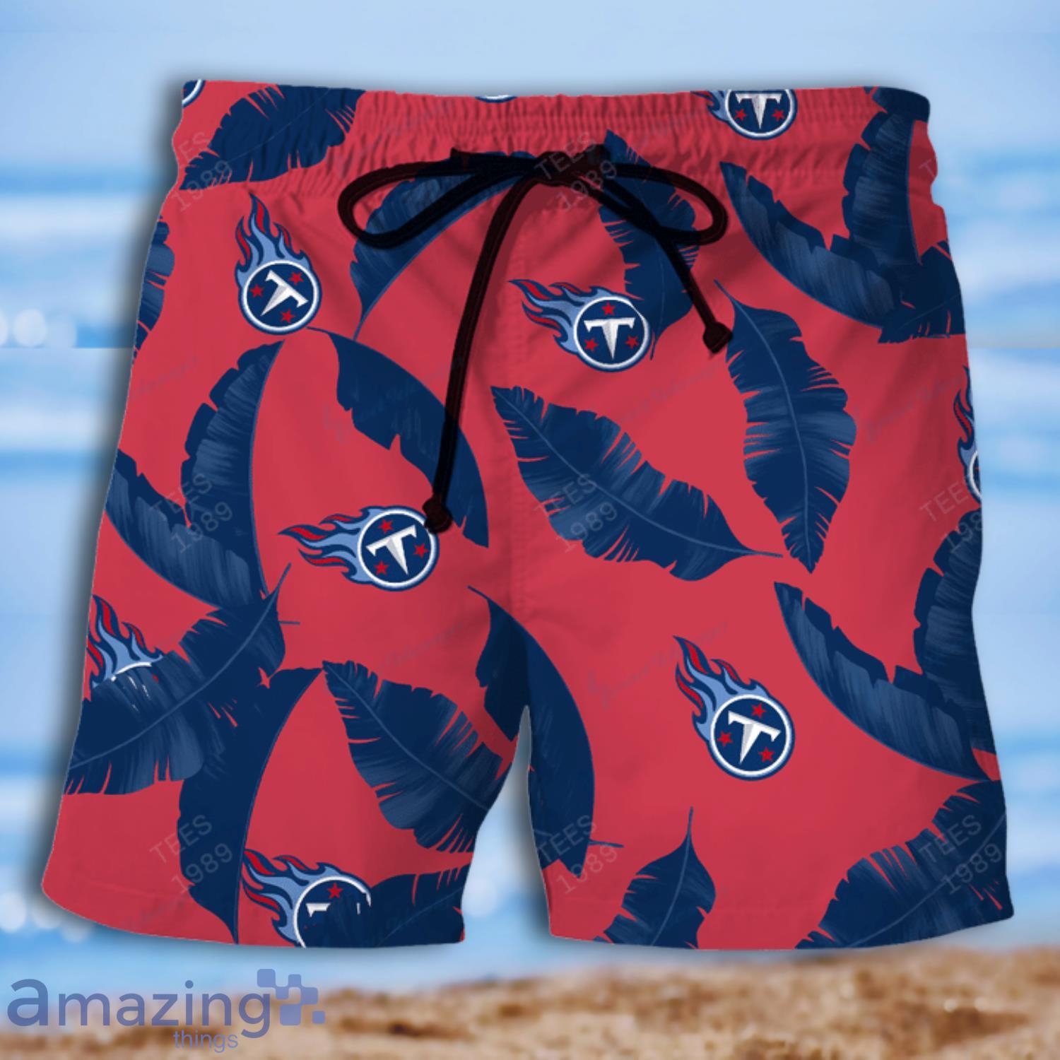 Tennessee Titans Banana Leave Tropical Pattern Hawaiian Shirt And Short Product Photo 1
