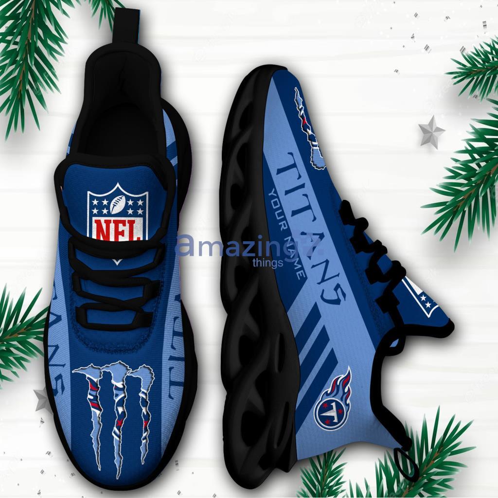 Tennessee Titans NFL Custom Name Football Max Soul Shoes - Tennessee Titans NFL Custom Name Football Max Soul Shoes
