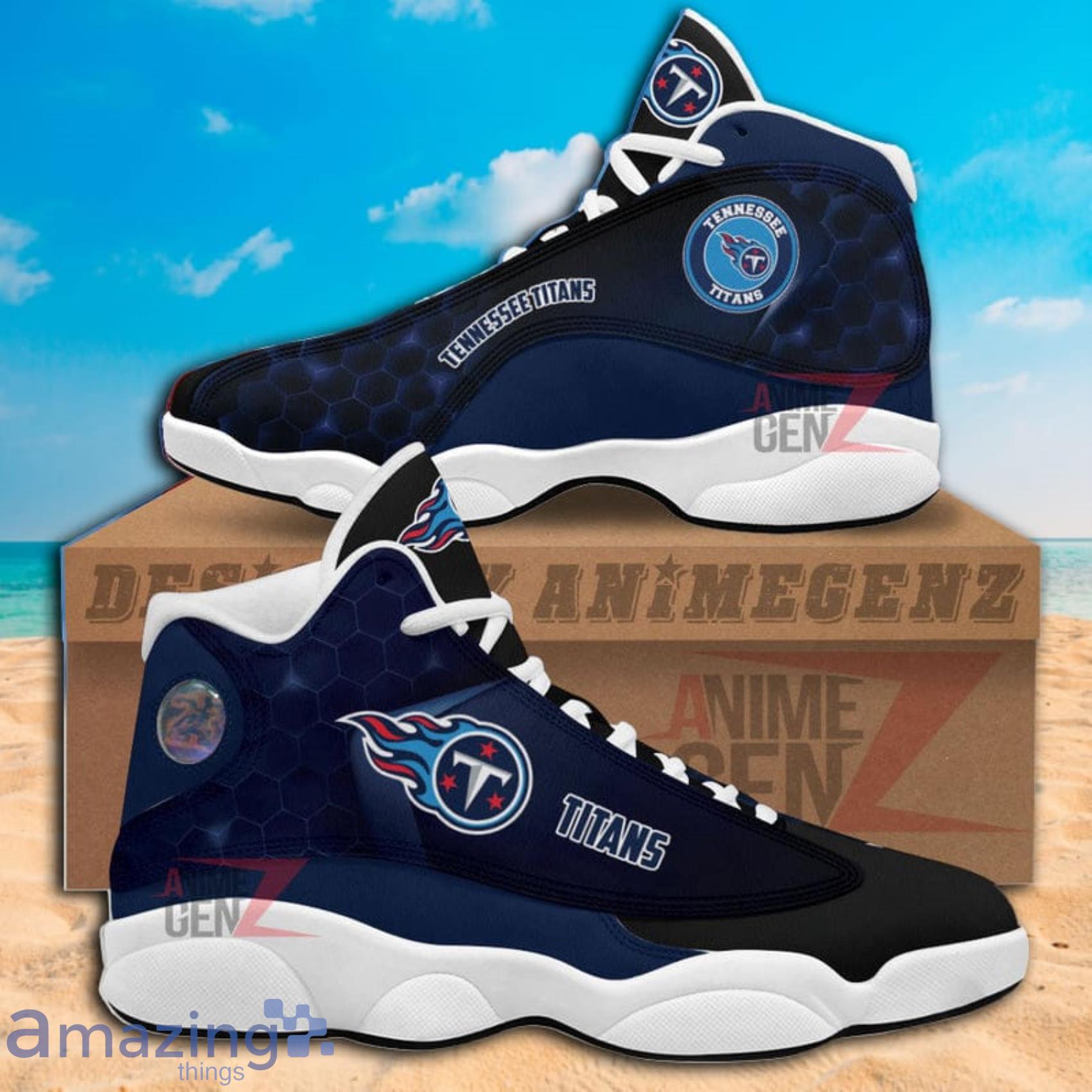 Tennessee Titans NFL Full Print Air Jordan 13 Shoes Product Photo 1