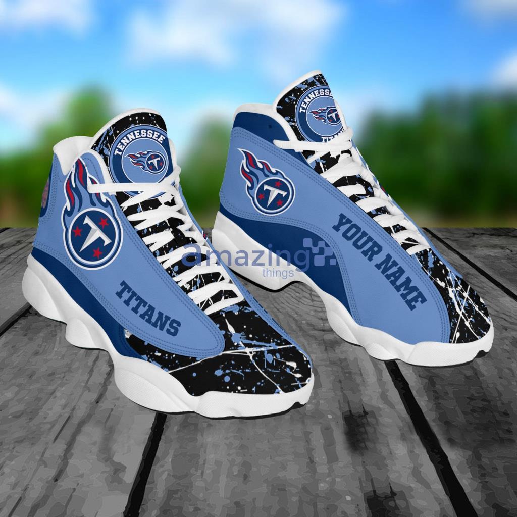 Tennessee Titans NFL Personalized Name Air Jordan 13 High Top Shoes For Men  Women - Banantees