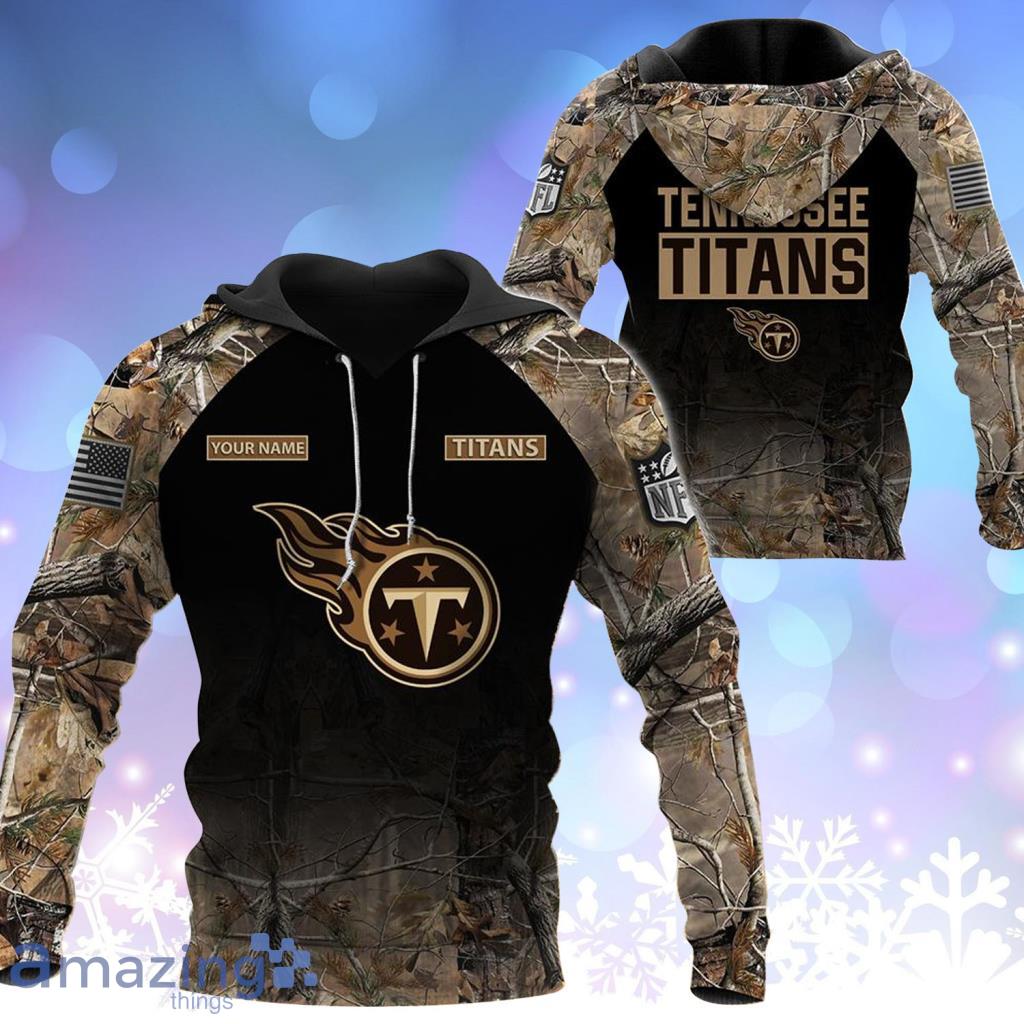 Tennessee Titans NFL Personalized Your Name Hunting Hoodie 3D All Over Print - Tennessee Titans NFL Personalized Your Name Hunting Hoodie 3D All Over Print