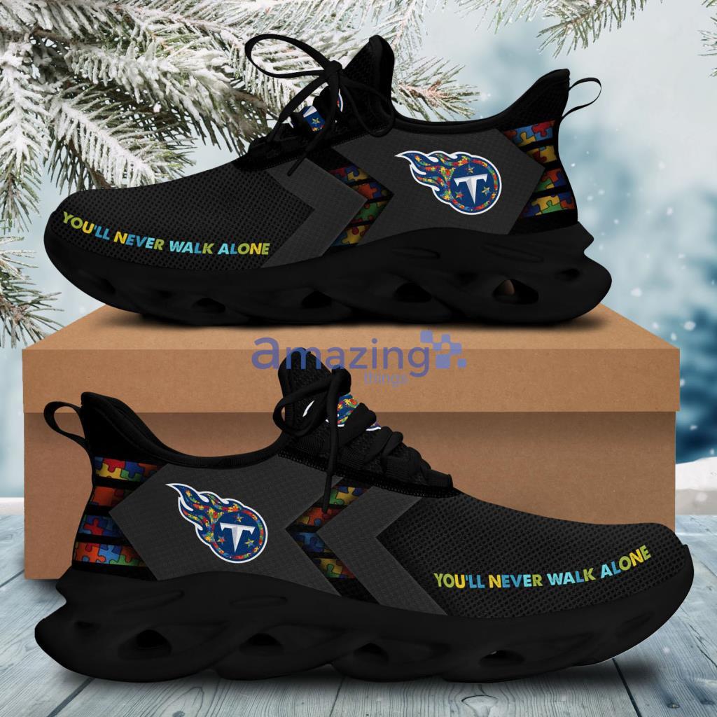 Tennessee Titans NFL Youll Never Walk Alone Autism Max Soul Shoes - Tennessee Titans NFL Youll Never Walk Alone Autism Max Soul Shoes