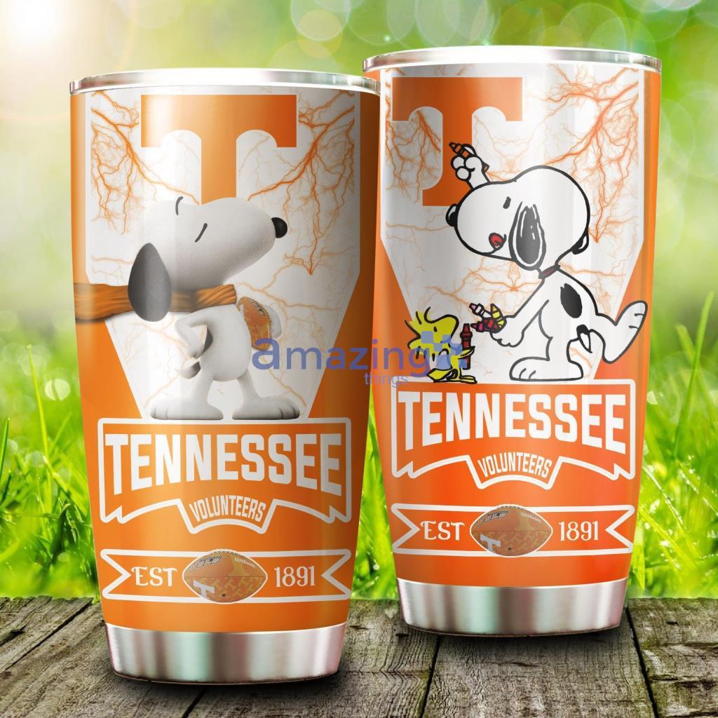 Tennessee Volunteers Snoopy  Tumbler - 1
