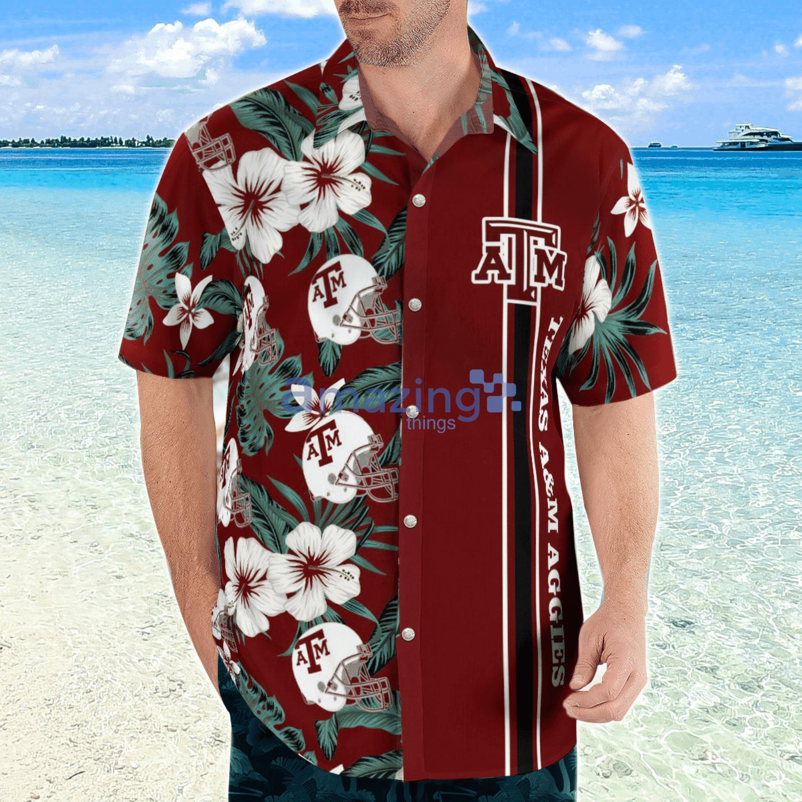 Texas A&M Aggies Floral Tropical Hawaiian Shirt