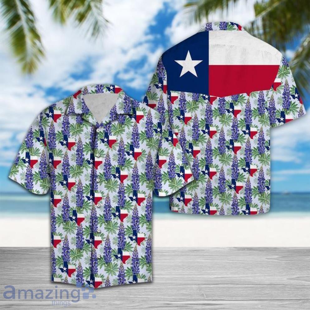 Texas Bluebonnet Flag Aloha All Over Print Hawaiian Shirt Summer Gift Product Photo 1