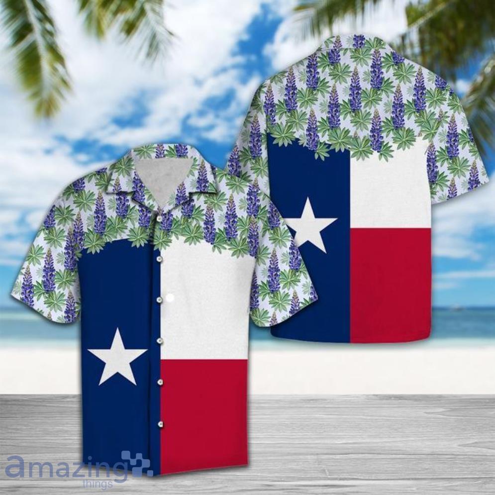 Texas Bluebonnet Flag Aloha Hawaiian Shirt Summer Gift Product Photo 1