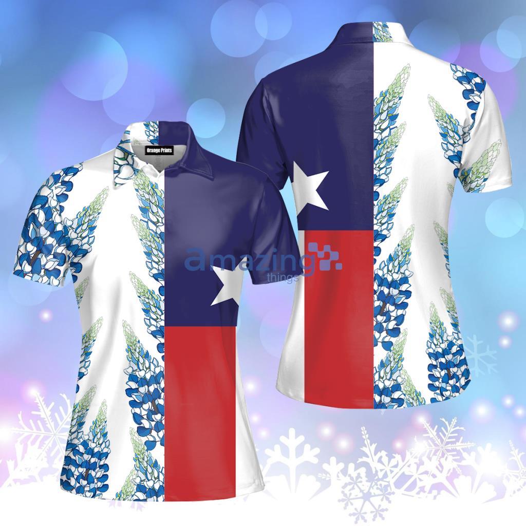 Texas Bluebonnets Polo Shirt  For Women - Texas Bluebonnets Polo Shirt  For Women  PO5763