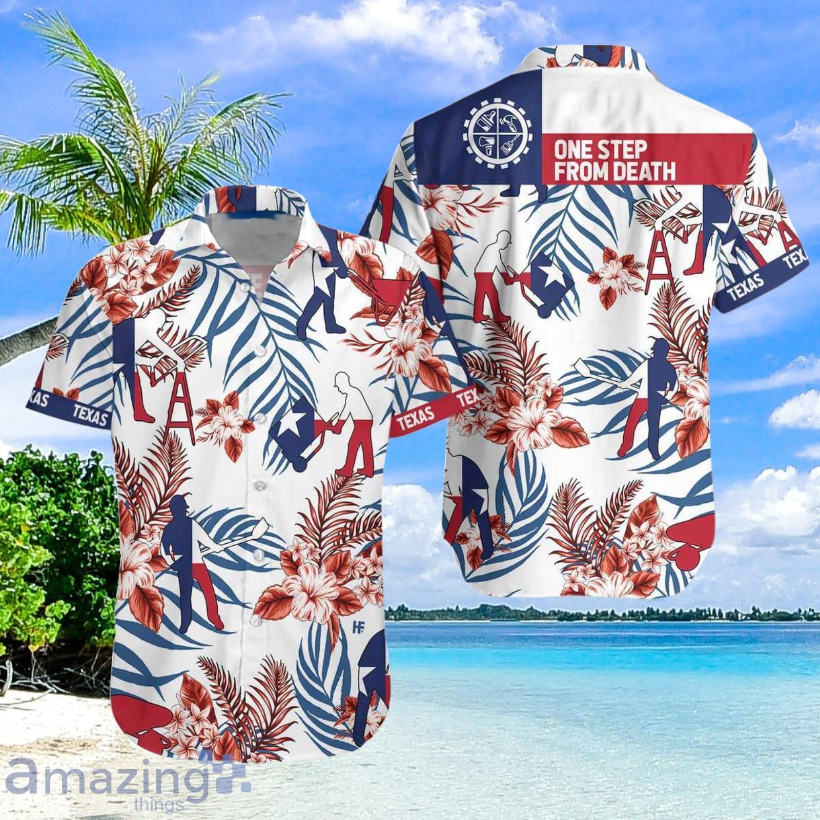 Texas Construction Worker Aloha Hawaiian Shirt Summer Gift Product Photo 1