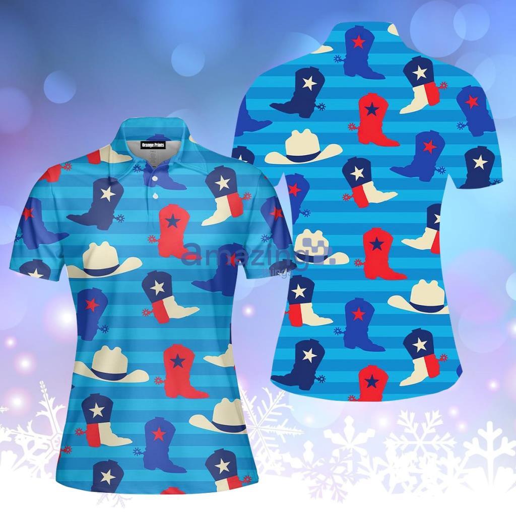 Texas Cowboy Boot And Hat American Polo Shirt For Women - Texas Cowboy Boot And Hat American Polo Shirt For Women PO5454 Texas Cowboy Boot And Hat American Polo Shirt For Women - Texas Cowboy Boot And Hat American Polo Shirt For Women PO5454