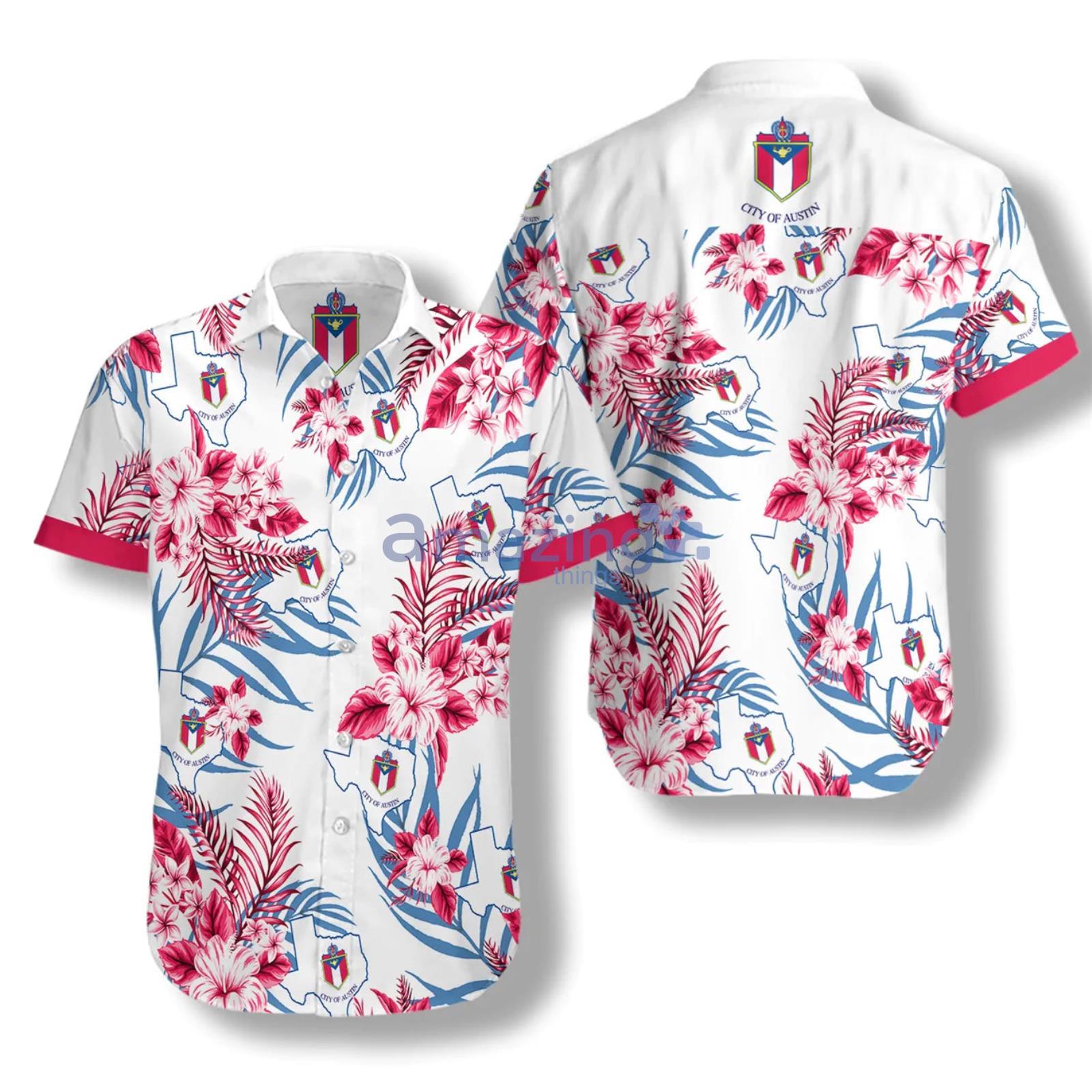 Aloha Shirt - White Map