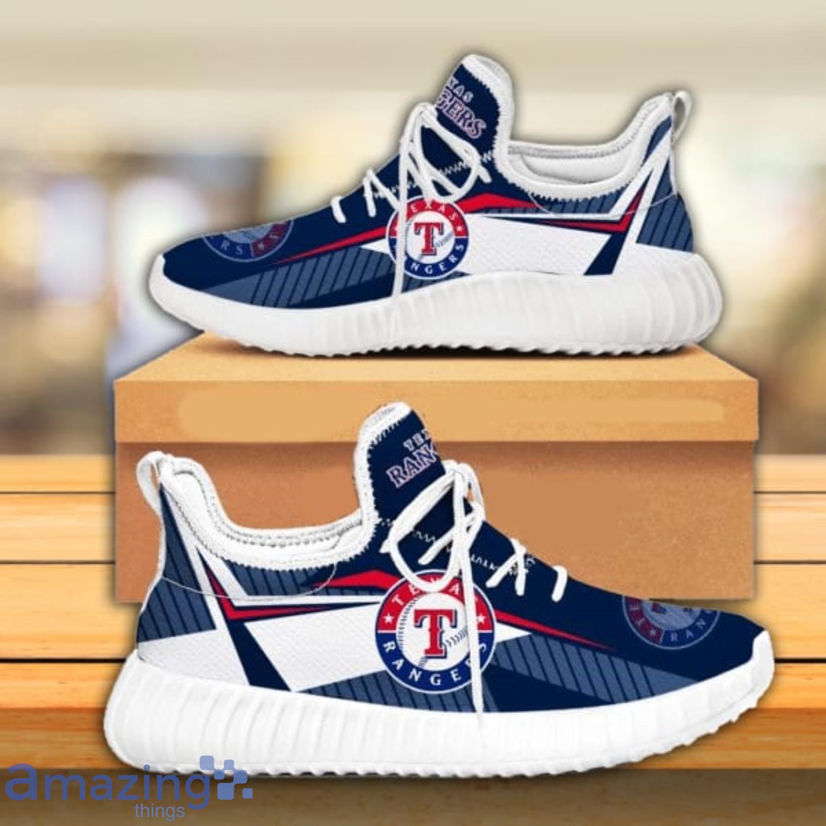 Texas Rangers MLB Teams Football Running Walking Shoes Reze Sneakers