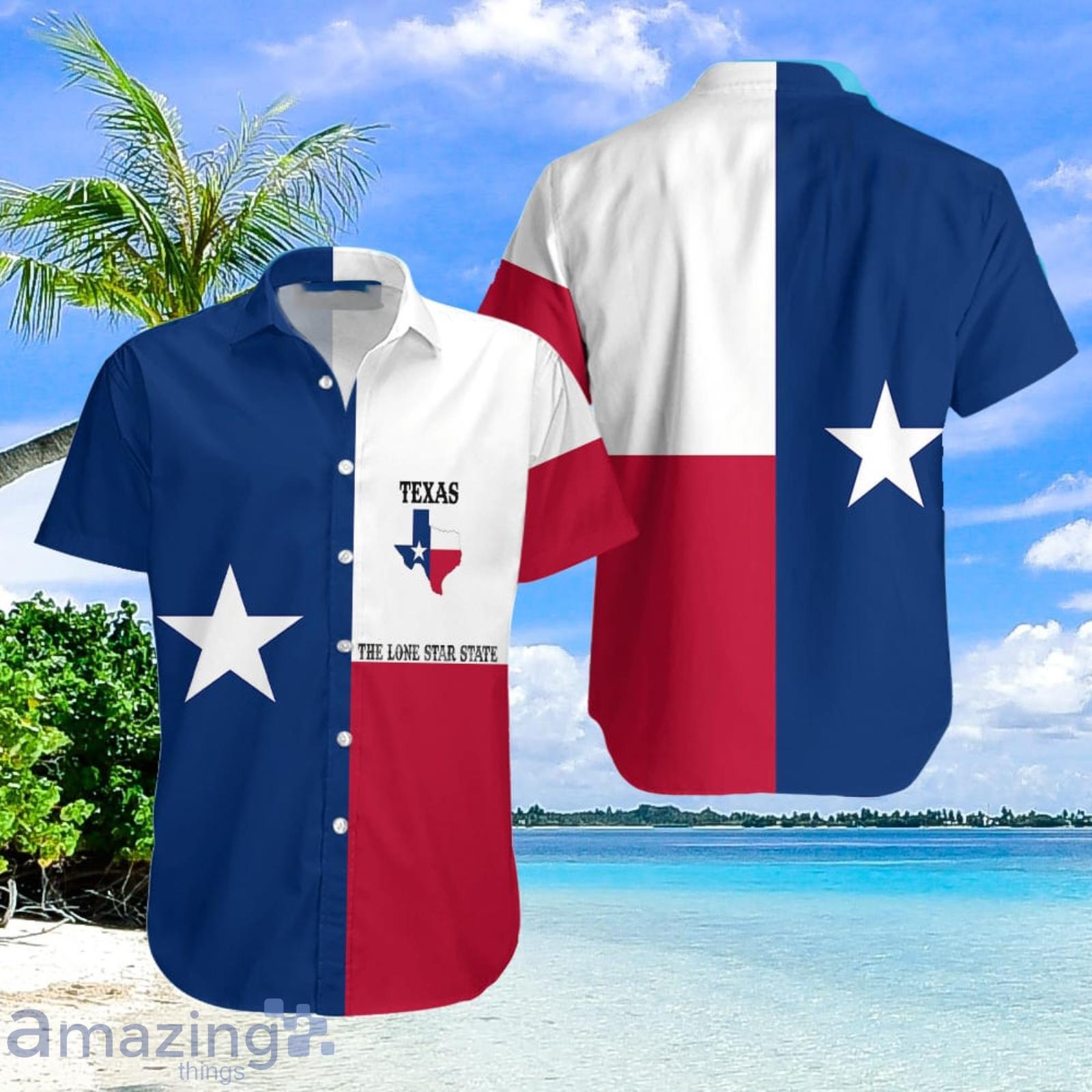 Texas The Lone Star State Aloha Hawaiian Shirt Summer Gift