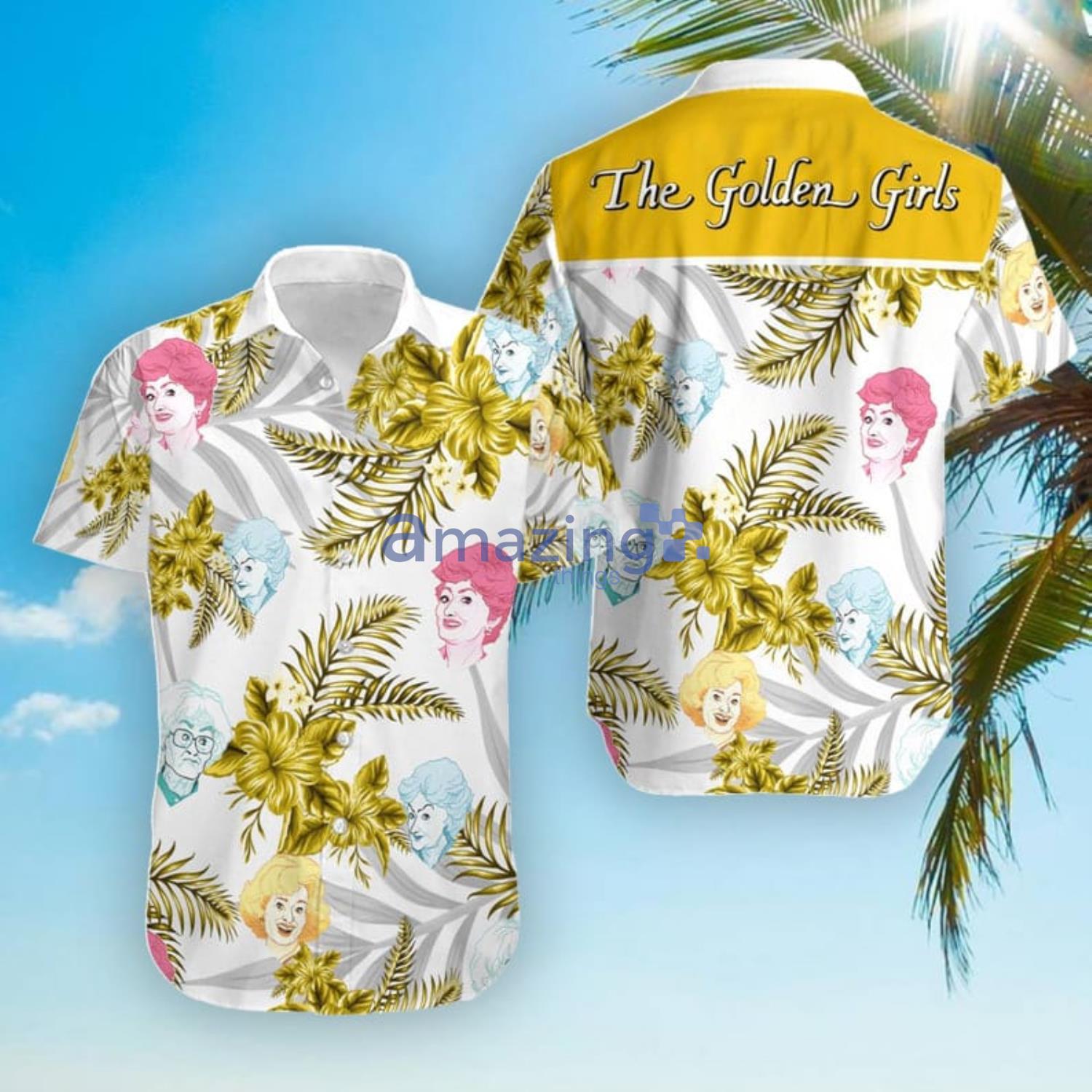 The Golden Girls Hawaiian Shirt Summer Hawaiian Shirt Yellow Flower Product Photo 1