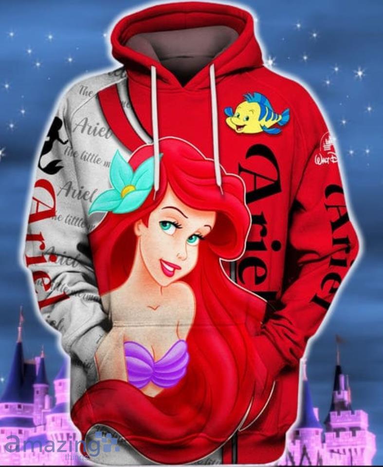 The Little Mermaid Lovely All Over Print 3D Hoodie