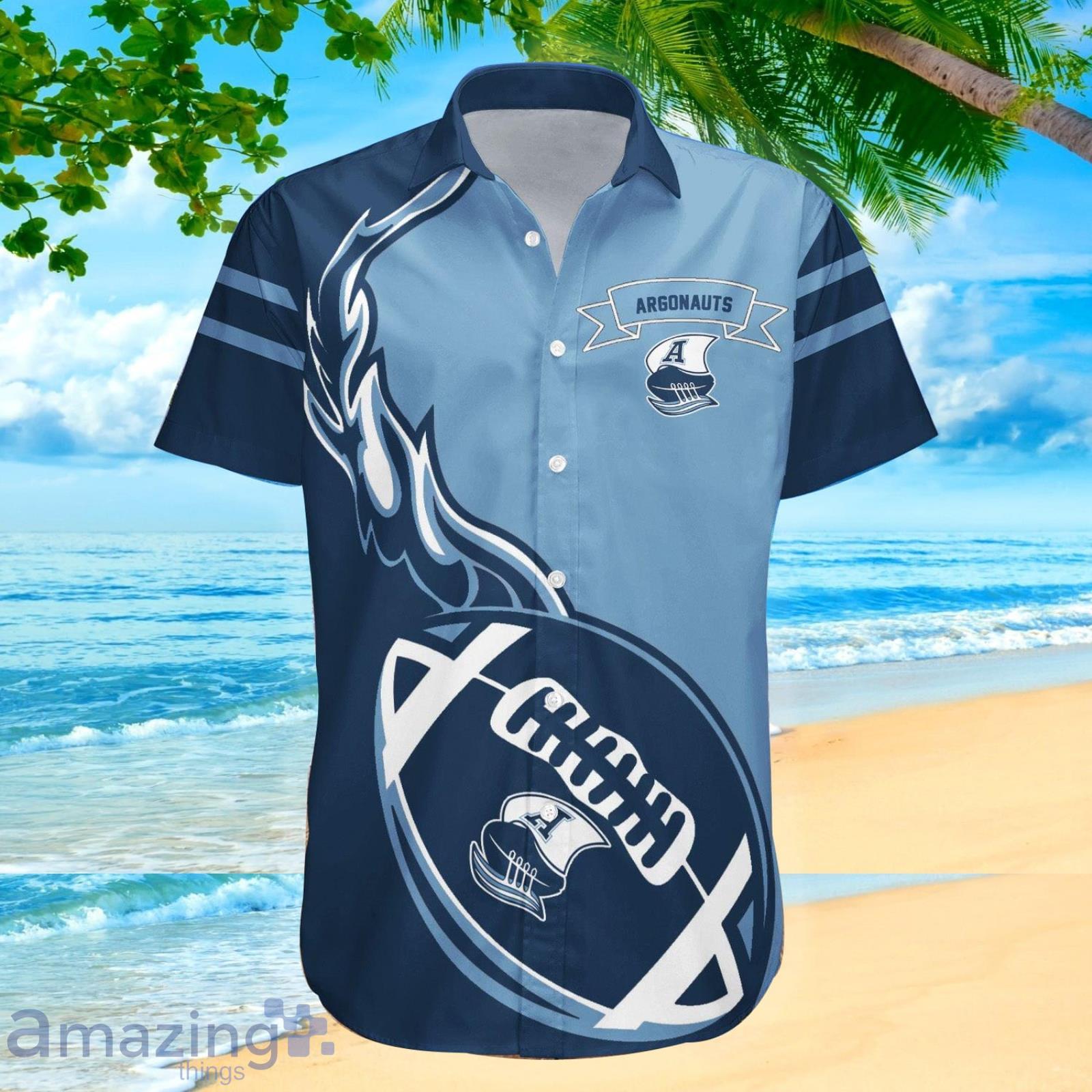 Toronto Argonauts Ca Football Flame Ball Hawaiian Shirt For Fans image Toronto Argonauts Ca Football Flame Ball Hawaiian Shirt For Fans Product Photo 2