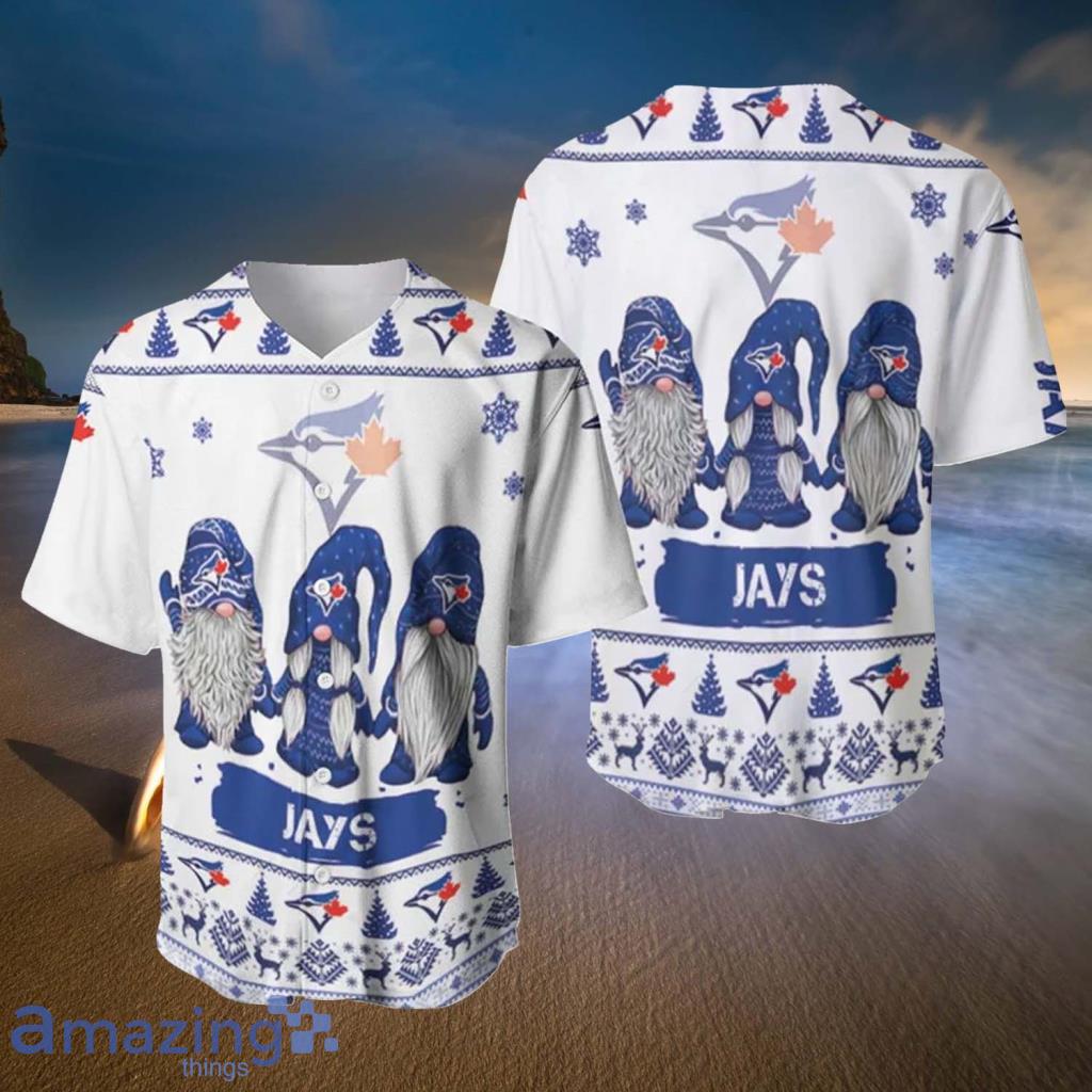 Toronto Blue Jays MLB Gnomes Christmas Baseball Jersey Shirt - Toronto Blue Jays MLB Gnomes Christmas Baseball Jersey Shirt