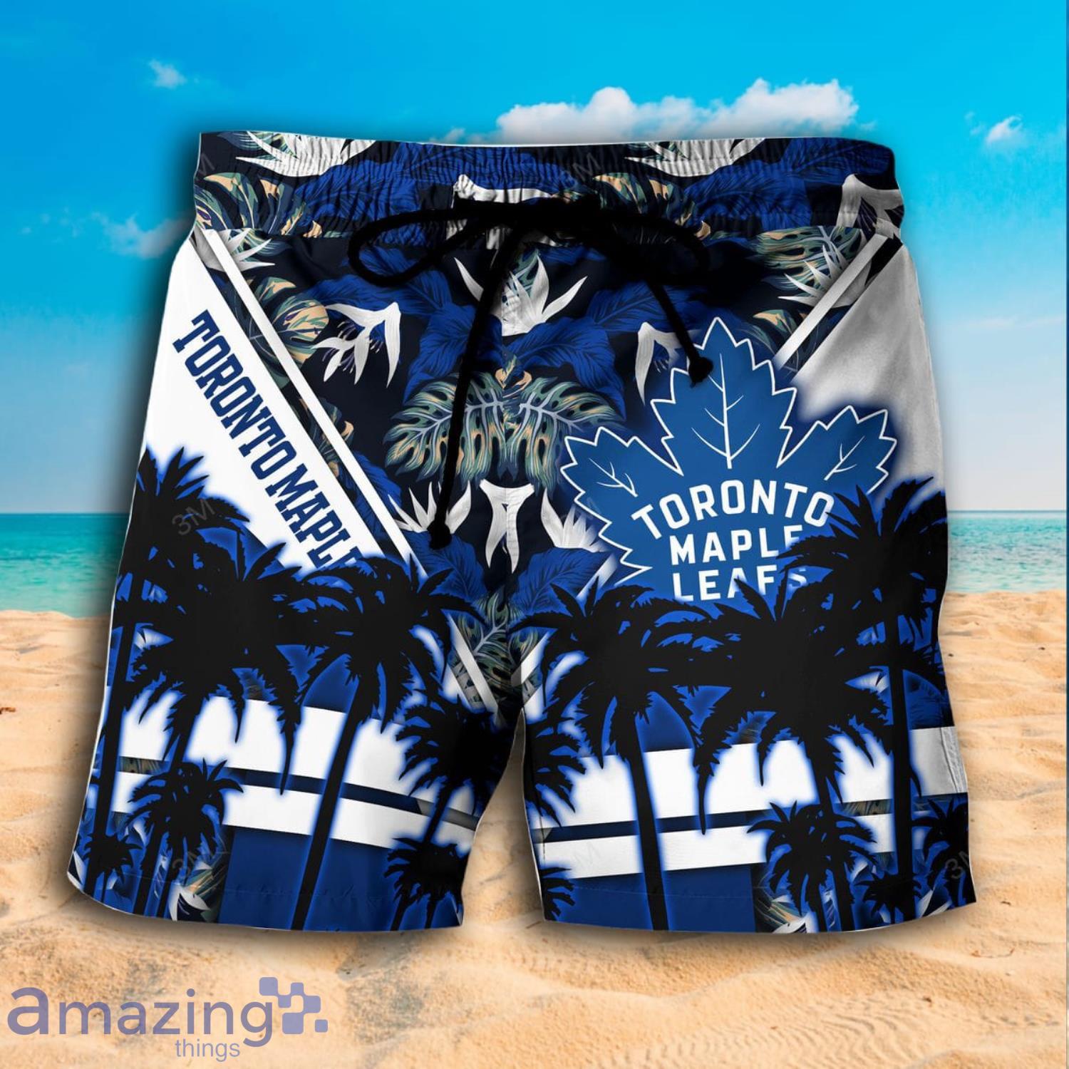 LIMITED] Toronto Maple Leafs NHL-Summer Hawaiian Shirt And Shorts, For Fans  This Season