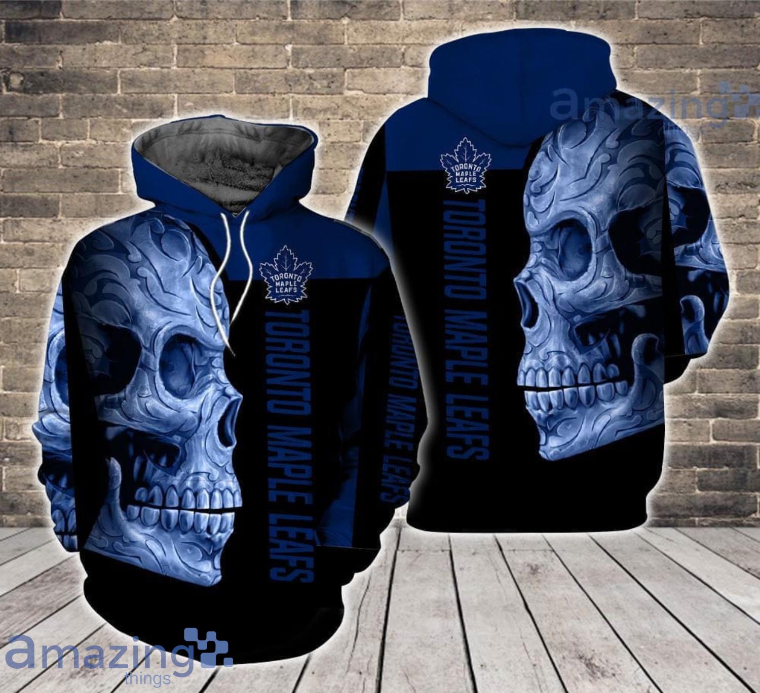 Toronto Maple Leafs Hoodie 3D Punisher Skull Maple Leafs Gift