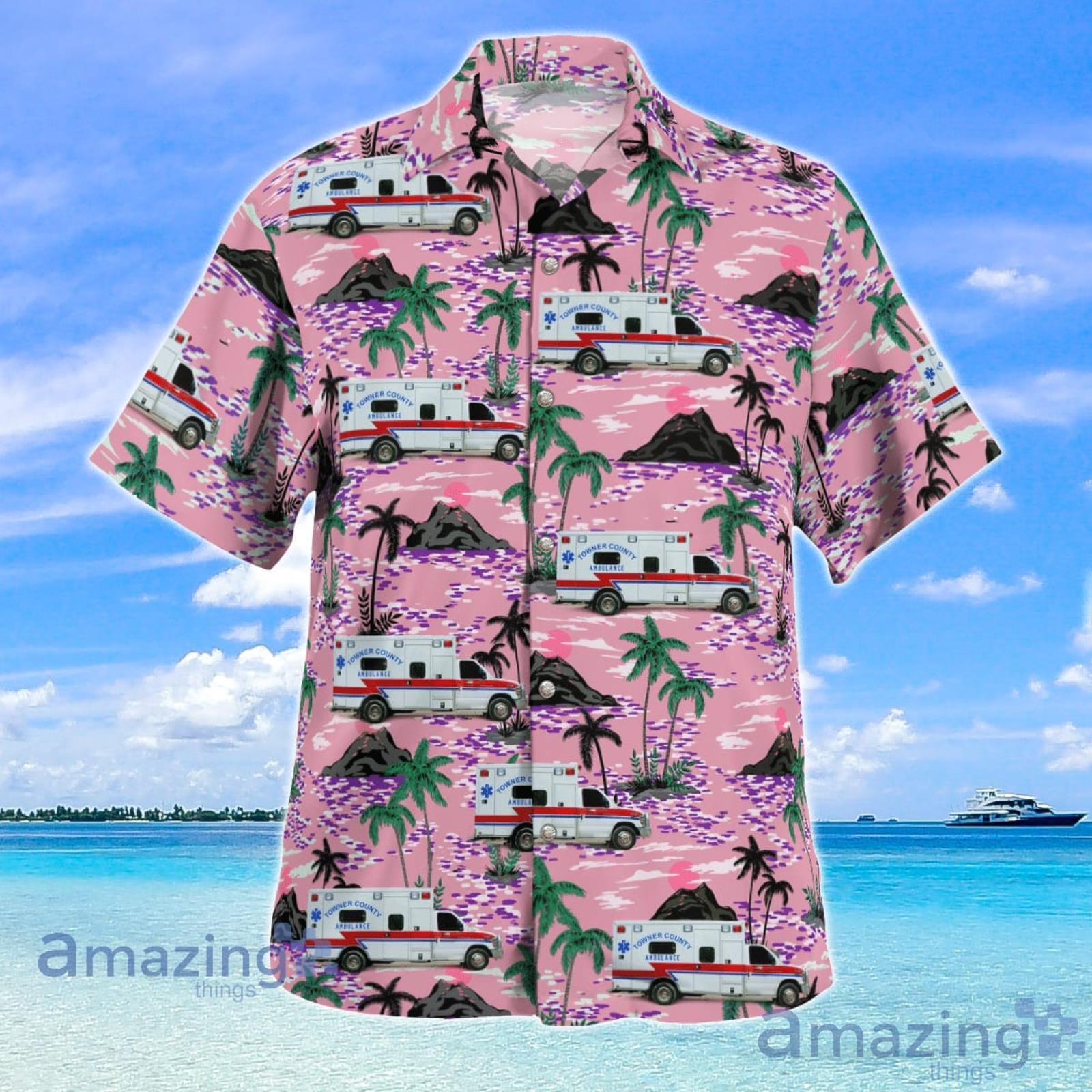 Towner County Ambulance Service Cando North Dakota Hawaiian Shirt Summer Gift For Men And Women image Towner County Ambulance Service Cando North Dakota Hawaiian Shirt Summer Gift For Men And Women Product Photo 2