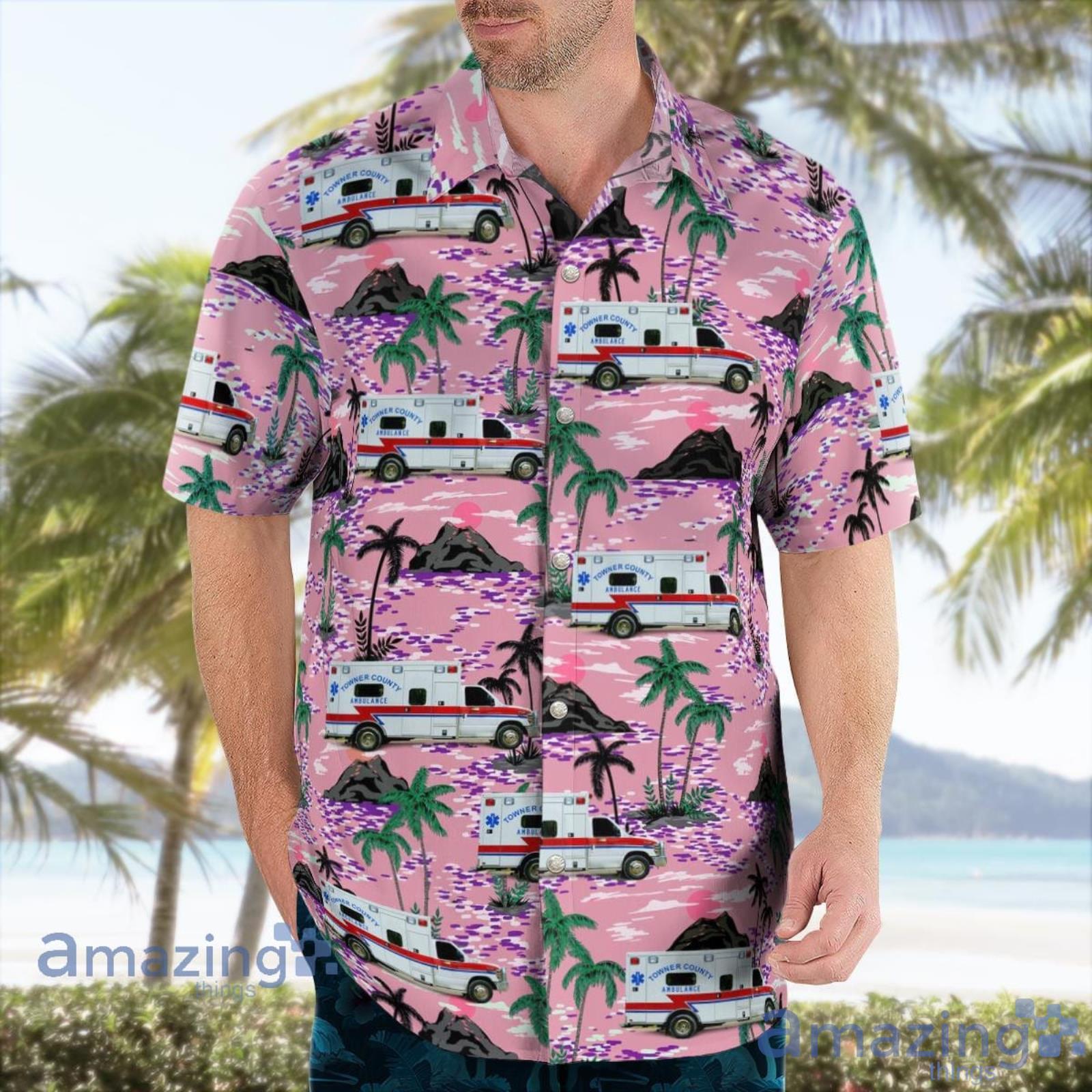 Towner County Ambulance Service Cando North Dakota Hawaiian Shirt Summer Gift For Men And Women image Towner County Ambulance Service Cando North Dakota Hawaiian Shirt Summer Gift For Men And Women Product Photo 3