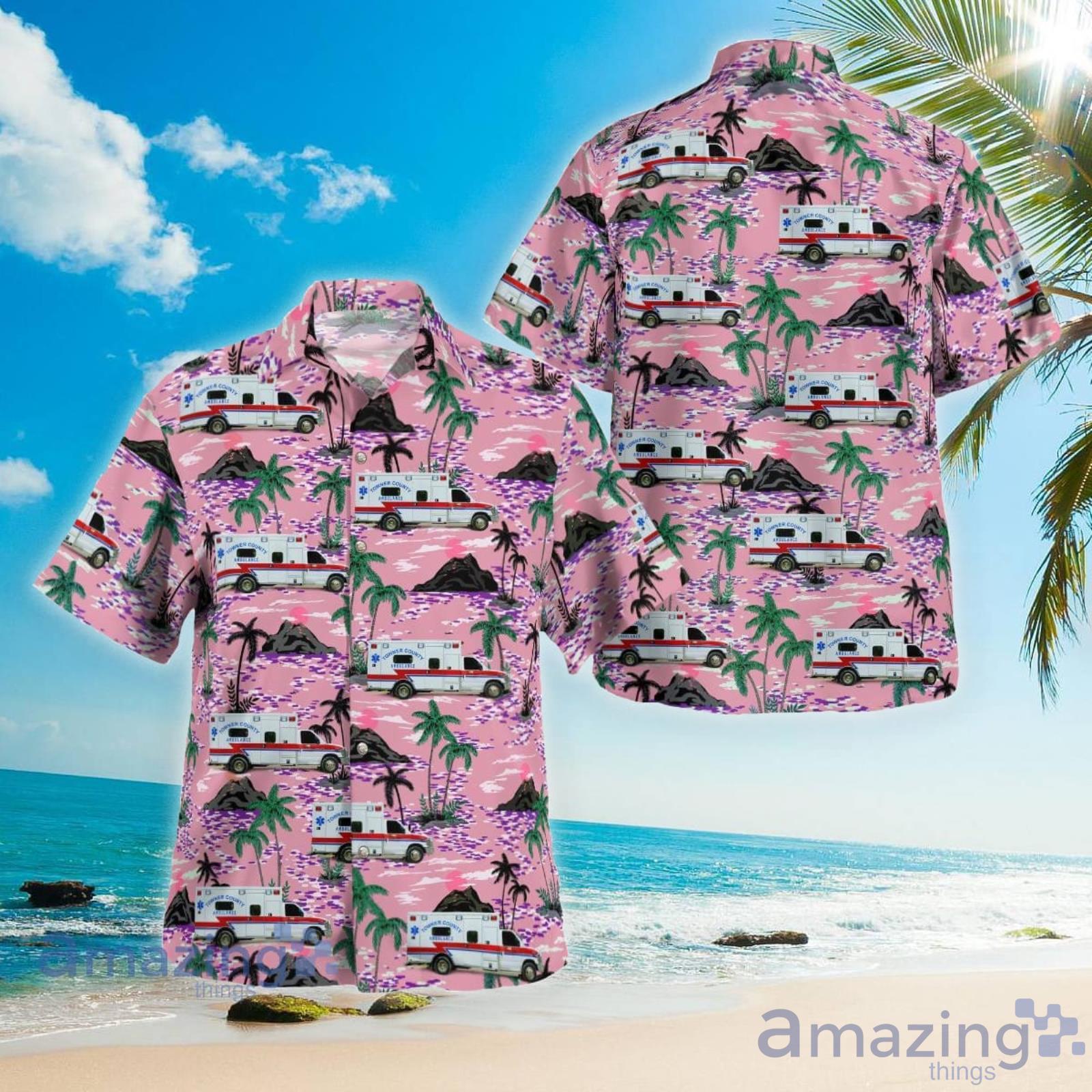 Towner County Ambulance Service Cando North Dakota Hawaiian Shirt Summer Gift For Men And Women Product Photo 1