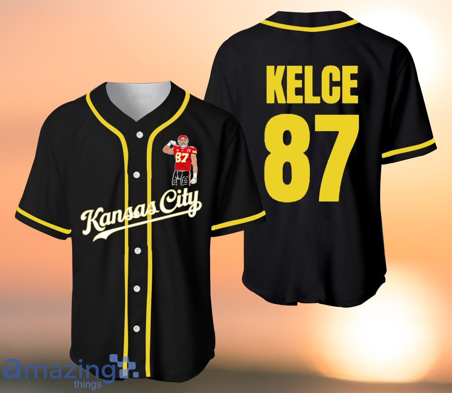 Travis Kelce Kansas City Chiefs Jersey Shirt Travis Kelce Custom Name And  Number Baseball Jersey Shirt