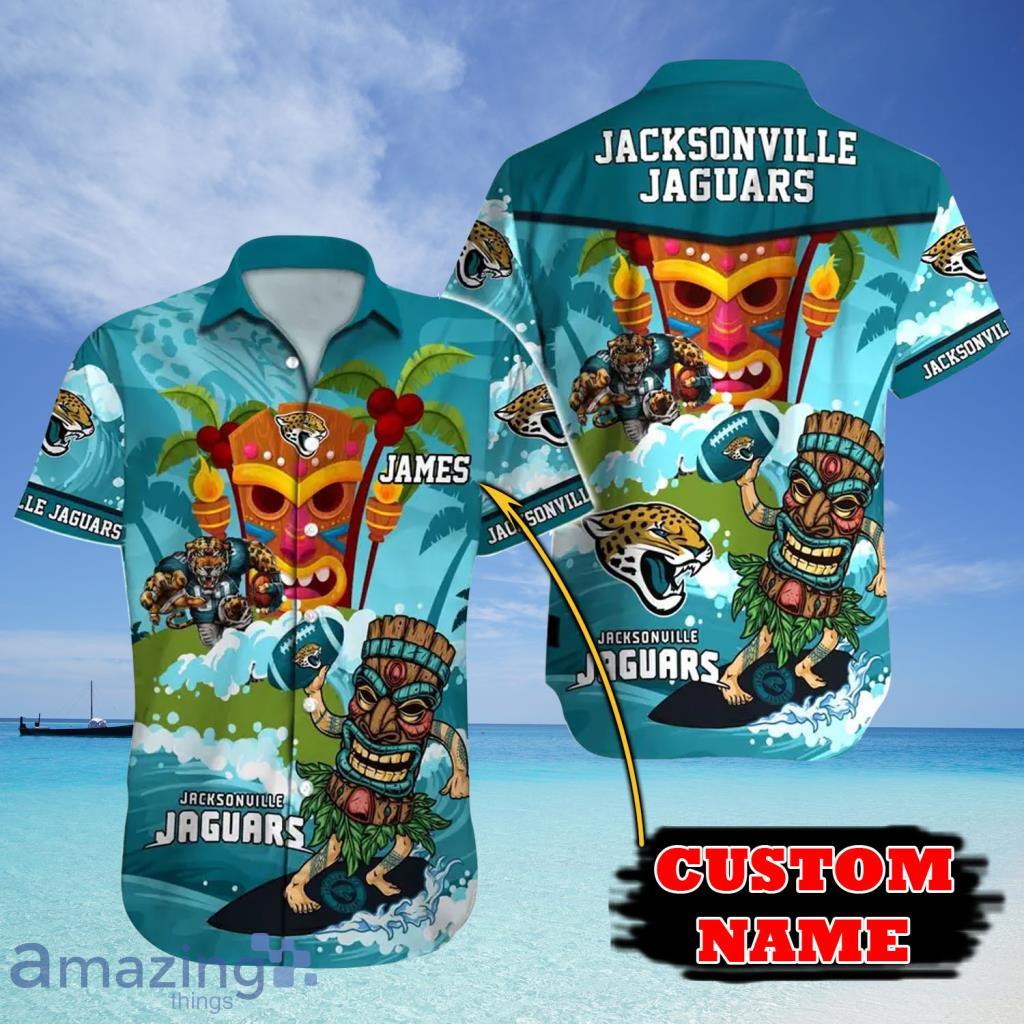 Custom Name Jacksonville Jaguars Hawaiian Shirts tropical island