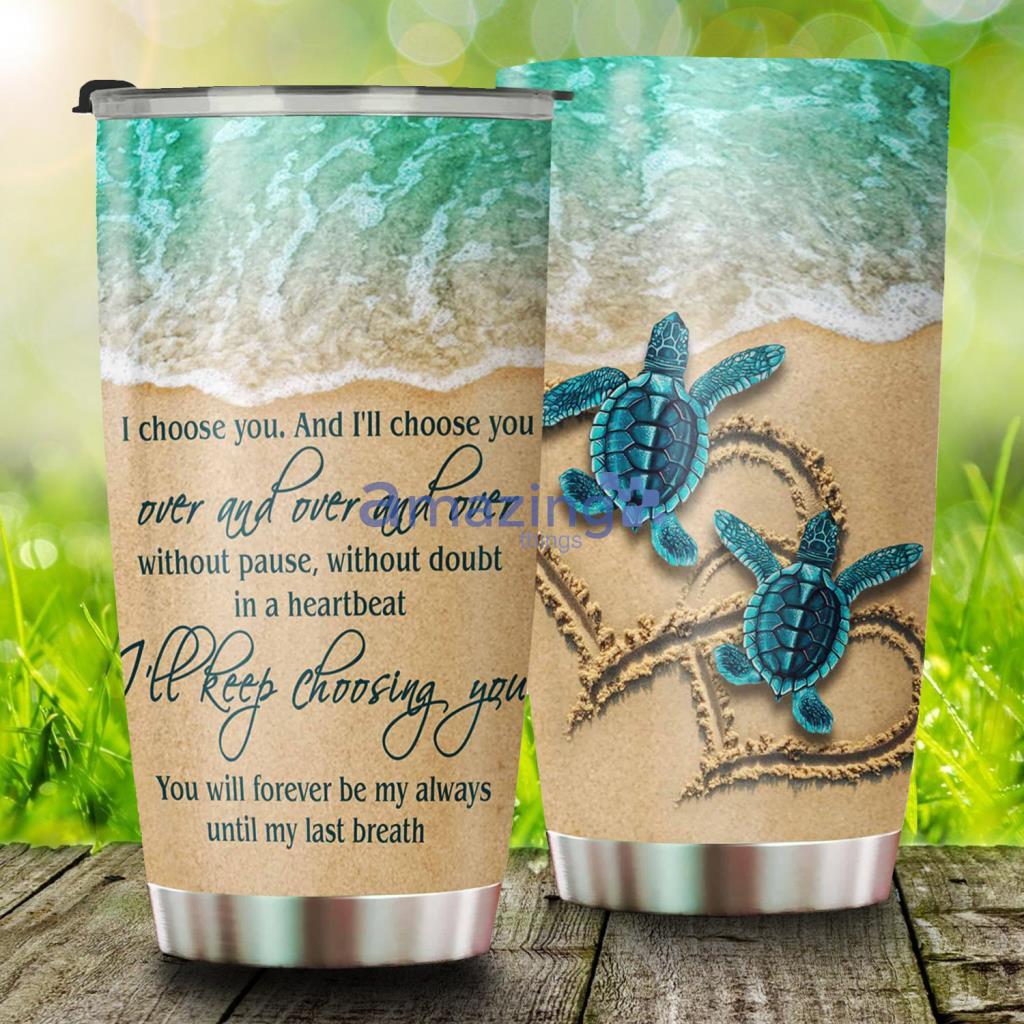 Turtle Couple Stainless Steel Tumbler - Turtle Couple Stainless Steel Tumbler