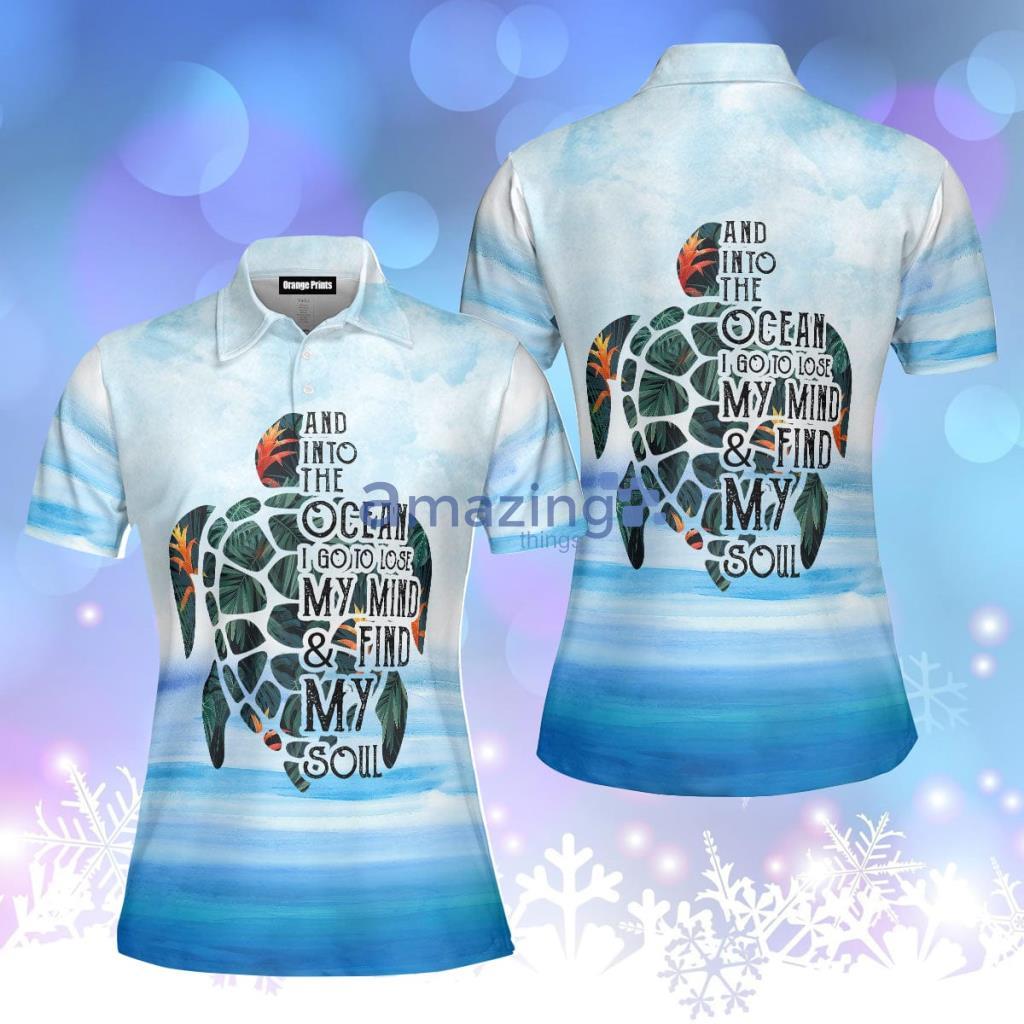 Turtle Into The Ocean Polo Shirt  For Women - Turtle Into The Ocean Polo Shirt  For Women  PO5762