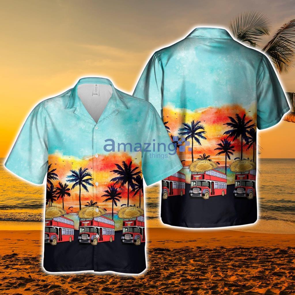 UK Double-Decker Bus Bristol Lodekka Hawaiian Shirt - UK Double-Decker Bus Bristol Lodekka Hawaiian Shirt