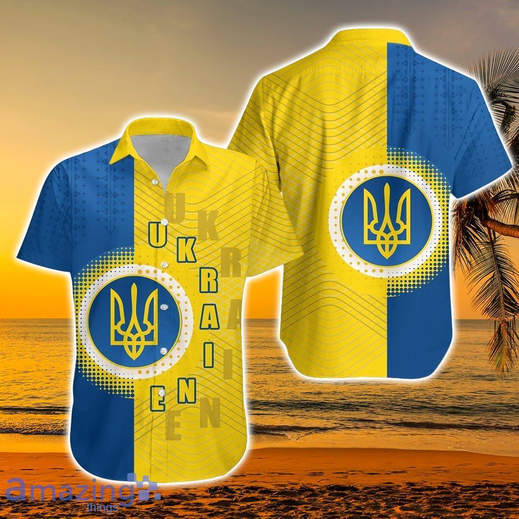 Ukraine Special Coat Of Arms Hawaiian Shirt - Ukraine Hawaiian Shirt Special Coat Of Arms_1201