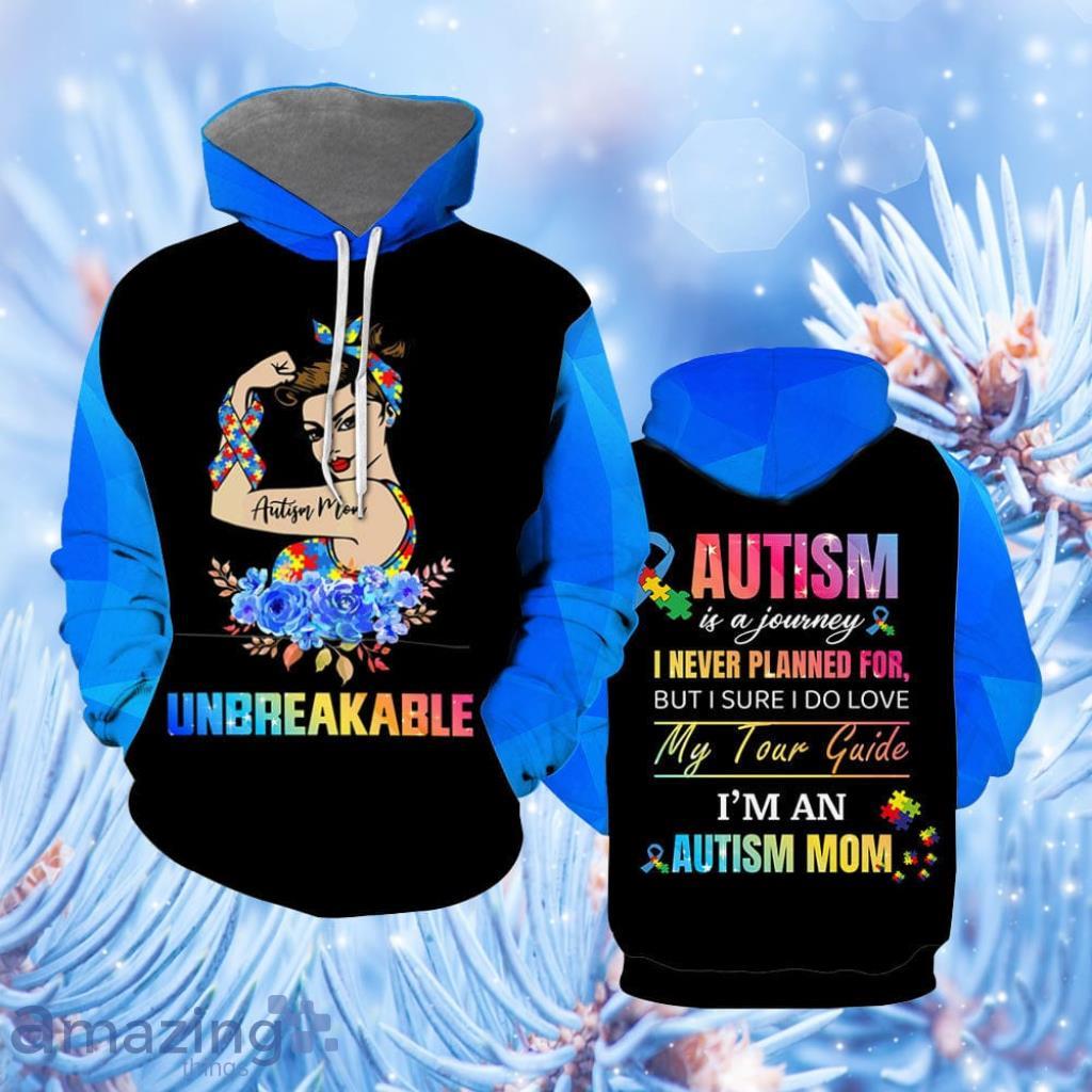 Unbreakable Autism Mom Hoodie 3D All Over Print - Unbreakable Autism Mom Hoodie Over Print  For Men & Women  HP5732