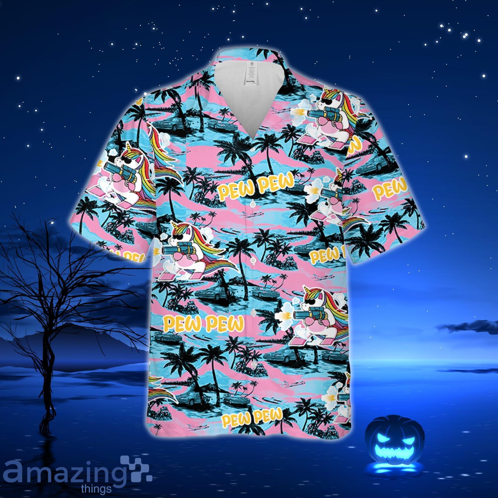 Unicon Pew Pew Hawaiian Sea Island Pattern Hawaiian Shirt Unicon Pew Pew Hawaiian Shirt Sea Island Shirt image Unicon Pew Pew Hawaiian Sea Island Pattern Hawaiian Shirt Unicon Pew Pew Hawaiian Shirt Sea Island Shirt Product Photo 2